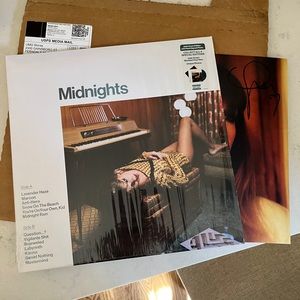 Taylor Swift Signed Jade Midnights Vinyl